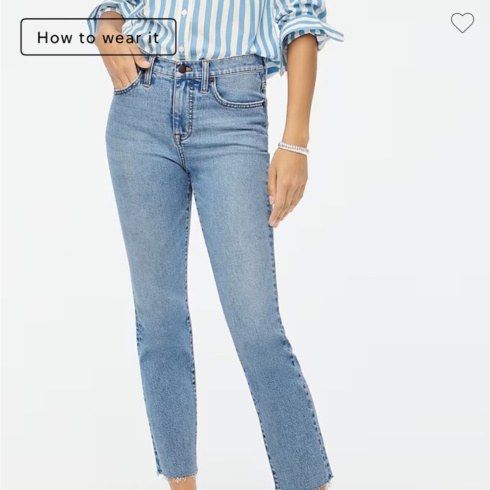 Crew cropped straight jean size 30